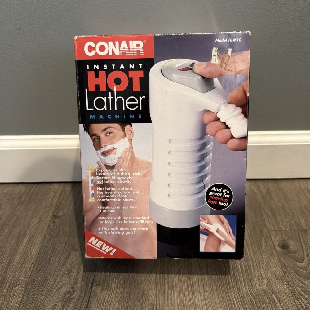 Conair Instant Hot Lather Machine Shaving Cream Warmer New Vintage 1999